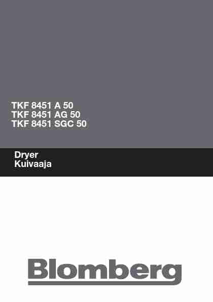 Blomberg Clothes Dryer TKF 8451 A 50-page_pdf